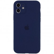 Чохол Silicone Case Full Camera Protective (AA) для Apple iPhone 12 (6.1")  Синій / Deep navy - 00000042250_9