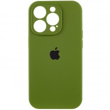 Чохол Silicone Case Full Camera Protective (AA) для Apple iPhone 13 Pro (6.1")  Зелений / Dark Olive - 00000050656_39