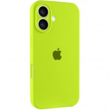 Чохол Silicone Case Full Camera Protective (AA) для Apple iPhone 16 (6.1")  Кислотно-зелений / Acid Green - 00000074280_36