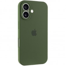 Чохол Silicone Case Full Camera Protective (AA) для Apple iPhone 16 (6.1")  Зелений / Dark Olive - 00000074280_17