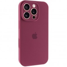 Чохол Silicone Case Full Camera Protective (AA) для Apple iPhone 16 Pro (6.3")  Бордовий / Plum - 00000074282_3