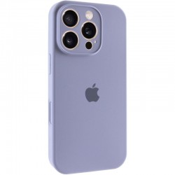 Чохол Silicone Case Full Camera Protective (AA) для Apple iPhone 16 Pro (6.3")  Сірий / Lavender Gray - 00000074282_22