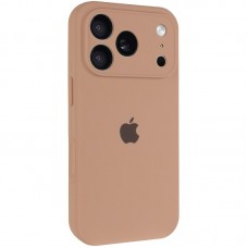 Чохол Silicone Case Full Camera Protective (AA) для Apple iPhone 17 Pro (6.3")  Бежевий / Desert Gold - 00000082643_2