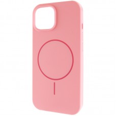 Чохол Silicone Case Full Protective (AA) NO LOGO with MagSafe для Apple iPhone 14 (6.1")  Рожевий / Light pink - 00000076462_18