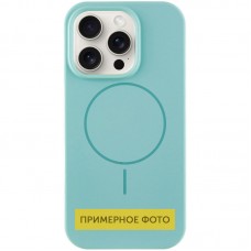 Чохол Silicone Case Full Protective (AA) NO LOGO with MagSafe для Apple iPhone 16 (6.1")  Бірюзовий / Marine Green - 00000076457_4