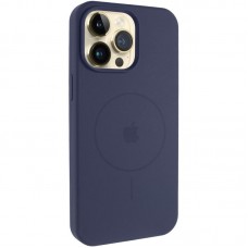 Чохол Silicone Case Full Protective (AA) V2 with MagSafe для Apple iPhone 15 Pro Max (6.7")  Темно-синій / Midnight blue - 00000080661_13