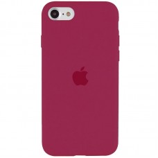 Чохол Silicone Case Full Protective (AA) для Apple iPhone SE (2020)  Червоний / Rose Red - 00000036209_47