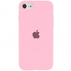 Чохол Silicone Case Full Protective (AA) для Apple iPhone SE (2020)  Рожевий / Light pink - 00000036209_46