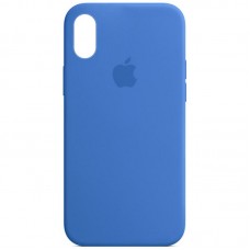 Чохол Silicone Case Full Protective (AA) для Apple iPhone XS Max (6.5")  Синій / Capri Blue - 00000033129_78