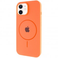 Чохол Silicone Case Full Protective (AA) with MagSafe для Apple iPhone 11 (6.1")  Помаранчевий / Papaya - 00000076423_20