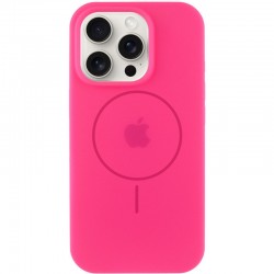 Чохол Silicone Case Full Protective (AA) with MagSafe для Apple iPhone 14 Pro Max (6.7")  Рожевий / Barbie pink - 00000076433_17