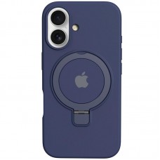 Чохол Silicone Case Full Protective with Ring для Apple iPhone 16 (6.1")  Dark Blue - 00000078470_2