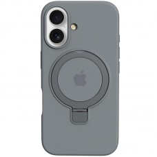 Чохол Silicone Case Full Protective with Ring для Apple iPhone 16 (6.1")  Grey - 00000078470_3