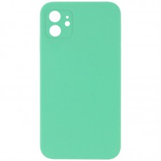 Чохол Silicone Case Square Full Camera Protective (AA) NOLOGO для Apple iPhone 11 (6.1")  Зелений / Spearmint - 00000072154_11