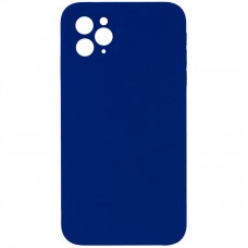 Чохол Silicone Case Square Full Camera Protective (AA) NOLOGO для Apple iPhone 11 Pro (5.8")  Синій / Deep navy - 00000072155_22