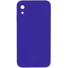 Чохол Silicone Case Square Full Camera Protective (AA) NOLOGO для Apple iPhone XR (6.1")  Фіолетовий / Ultra Violet - 00000072153_26