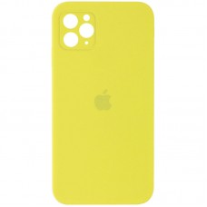 Чохол Silicone Case Square Full Camera Protective (AA) для Apple iPhone 11 Pro Max (6.5")  Жовтий / Bright Yellow - 00000040236_32