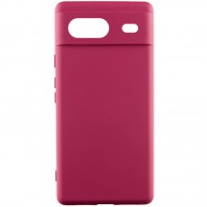 Чохол Silicone Cover Lakshmi Full Camera (AAA) для Google Pixel 8a  Бордовий / Plum - 00000072789_1