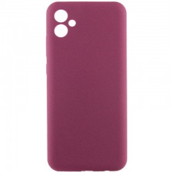 Чохол Silicone Cover Lakshmi Full Camera (AAA) для Samsung Galaxy A07  Бордовий / Plum - 00000080260_7