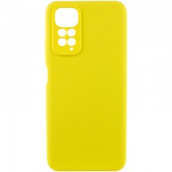 Чохол Silicone Cover Lakshmi Full Camera (AAA) для Xiaomi Redmi Note 11 (Global) / Note 11S  Жовтий / Yellow - 00000064725_3