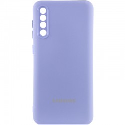 Чохол Silicone Cover Lakshmi Full Camera (AAA) with Logo для Samsung Galaxy A50 (A505F) / A50s / A30  Бузковий / Dasheen - 00000085730_11