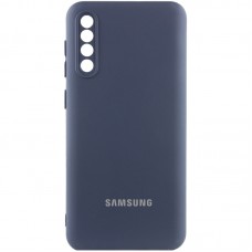 Чохол Silicone Cover Lakshmi Full Camera (AAA) with Logo для Samsung Galaxy A50 (A505F) / A50s / A30  Темно-синій / Midnight blue - 00000085730_12