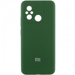 Чохол Silicone Cover Lakshmi Full Camera (AAA) with Logo для Xiaomi Redmi 12C  Зелений / Cyprus Green - 00000074195_2