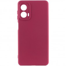 Чохол Silicone Cover Lakshmi Full Camera (AA) для Motorola Moto G24  Бордовий / Marsala - 00000072630_1