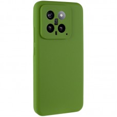 Чохол Silicone Cover Lakshmi Full Camera (AA) для Xiaomi 14  Зелений / Dark green - 00000074236_4