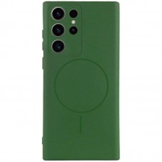 Чохол Silicone Cover Lakshmi Full Camera (AA) with MagFit для Samsung Galaxy S23 Ultra  Зелений / Dark green - 00000078235_2