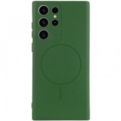 Чохол Silicone Cover Lakshmi Full Camera (AA) with MagFit для Samsung Galaxy S23 Ultra  Зелений / Dark green - 00000078235_2