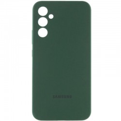 Чохол Silicone Cover Lakshmi Full Camera (AA) with logo для Samsung Galaxy A35  Зелений / Dark green - 00000078180_5