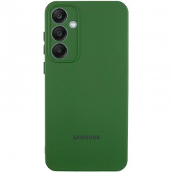 Чохол Silicone Cover Lakshmi Full Camera (AA) with logo для Samsung Galaxy S25 FE  Зелений / Dark green - 00000083631_2