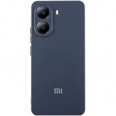 Чохол Silicone Cover Lakshmi Full Camera (AA) with logo для Xiaomi Poco X7 Pro  Синій / Midnight Blue - 00000078950_12
