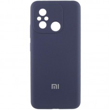 Чохол Silicone Cover Lakshmi Full Camera (AA) with logo для Xiaomi Redmi 12C / Poco C55  Синій / Midnight blue - 00000078184_5
