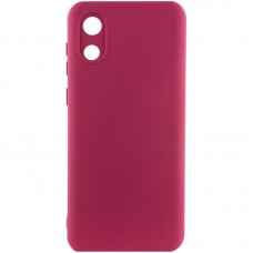 Чохол Silicone Cover Lakshmi Full Camera (A) для Samsung Galaxy A03 Core  Бордовий / Marsala - 00000054556_1