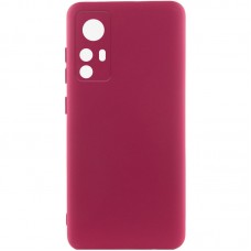 Чохол Silicone Cover Lakshmi Full Camera (A) для Xiaomi 12T / 12T Pro  Бордовий / Marsala - 00000059085_1