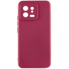 Чохол Silicone Cover Lakshmi Full Camera (A) для Xiaomi 13  Бордовий / Marsala - 00000063855_1