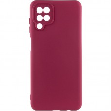 Чохол Silicone Cover Ummi Lakshmi Full Camera (AA) для Samsung Galaxy A12  Бордовий / Marsala - 00000081073_2