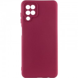 Чохол Silicone Cover Ummi Lakshmi Full Camera (AA) для Samsung Galaxy A12  Бордовий / Marsala - 00000081073_2
