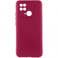 Чохол Silicone Cover Ummi Lakshmi Full Camera (AA) для Xiaomi Redmi 10C  Бордовий / Marsala - 00000082238_2