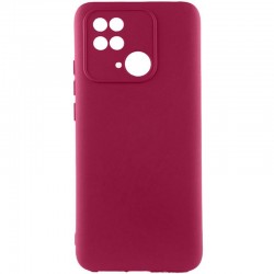 Чохол Silicone Cover Ummi Lakshmi Full Camera (AA) для Xiaomi Redmi 10C  Бордовий / Marsala - 00000082238_2