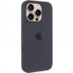 Чохол Silicone case (AAA) with Magsafe and Animation (button) для Apple iPhone 16 Pro (6.3")  Black - 00000076346_1
