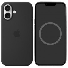 Чохол Silicone case (AAA) with Magsafe and Animation для Apple iPhone 17 (6.3")  Black - 00000081568_9