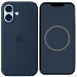 Чохол Silicone case (AAA) with Magsafe and Animation для Apple iPhone 17 (6.3")  Midnight - 00000081568_10