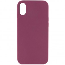 Чохол Silk Full Protective (AA) NO LOGO для Apple iPhone X / XS (5.8")  Бордовий / Plum - 00000072439_7