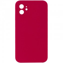 Чохол Silk Square Full Camera Protective (AA) NO LOGO для Apple iPhone 11 (6.1")  Червоний / Rose Red - 00000072154_13