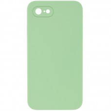 Чохол Silicone Case Square Full Camera Protective (AA) NOLOGO для Apple iPhone 6/6s (4.7")  М'ятний / Mint - 00000072148_1