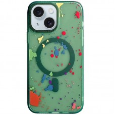 Чохол TPU+PC Flush with MagSafe для Apple iPhone 15 (6.1")  Dark green - 00000072547_3