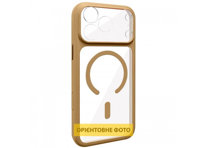 Чохол TPU+PC GETMAN Moon Clear with MagSafe для Apple iPhone 12 (6.1